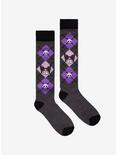 Kuromi Argyle Knee-High Socks, , hi-res
