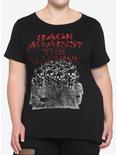 Rage Against The Machine Crowd Of Skeletons Girls T-Shirt Plus Size, BLACK, hi-res