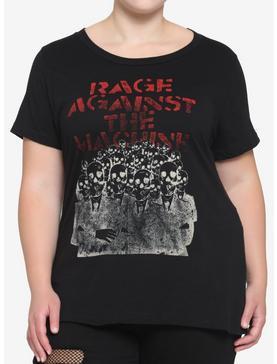 Rage Against The Machine Crowd Of Skeletons Girls T-Shirt Plus Size, , hi-res