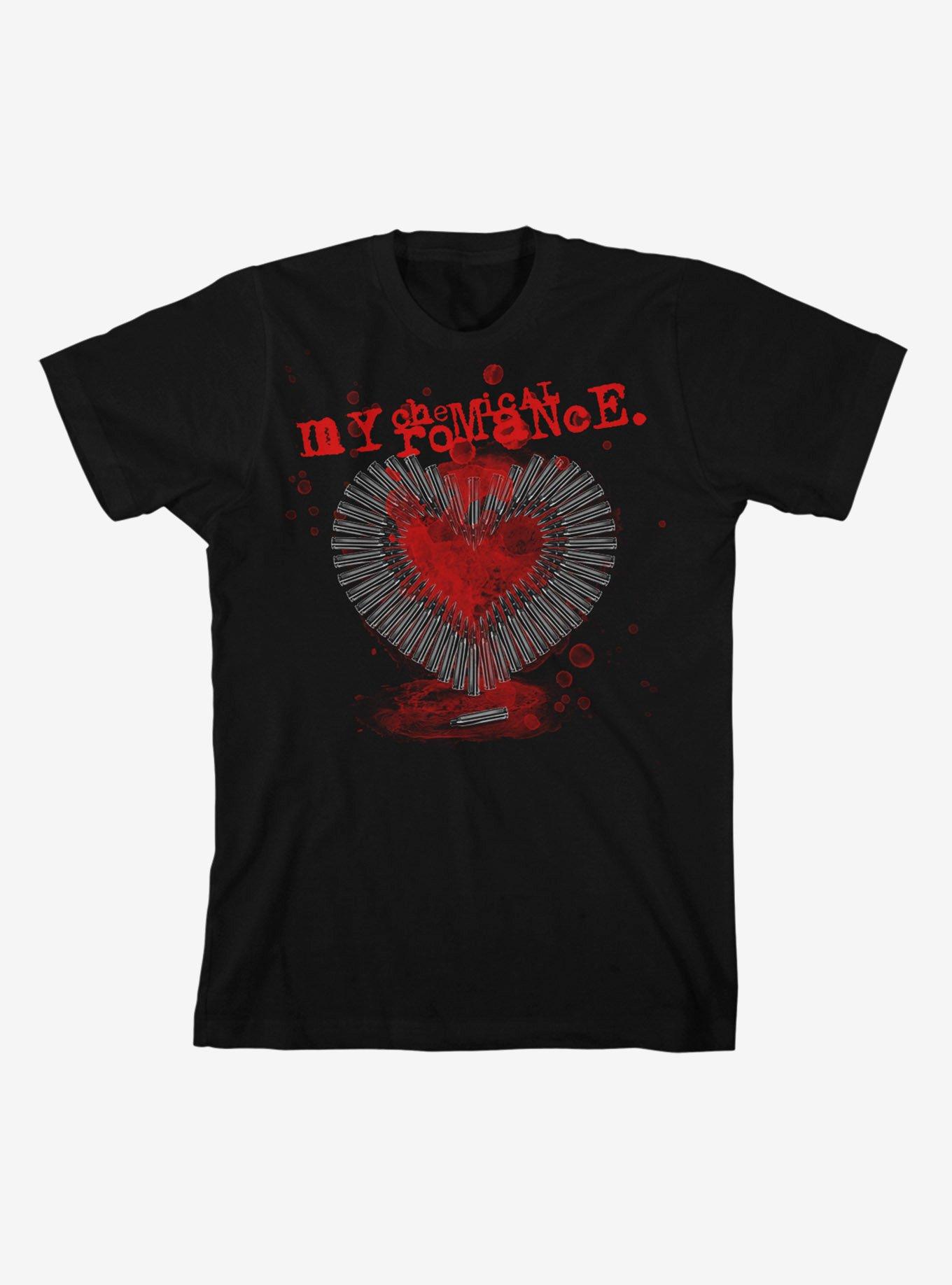 My Chemical Romance Bullet Heart Girls T-Shirt, BLACK, hi-res