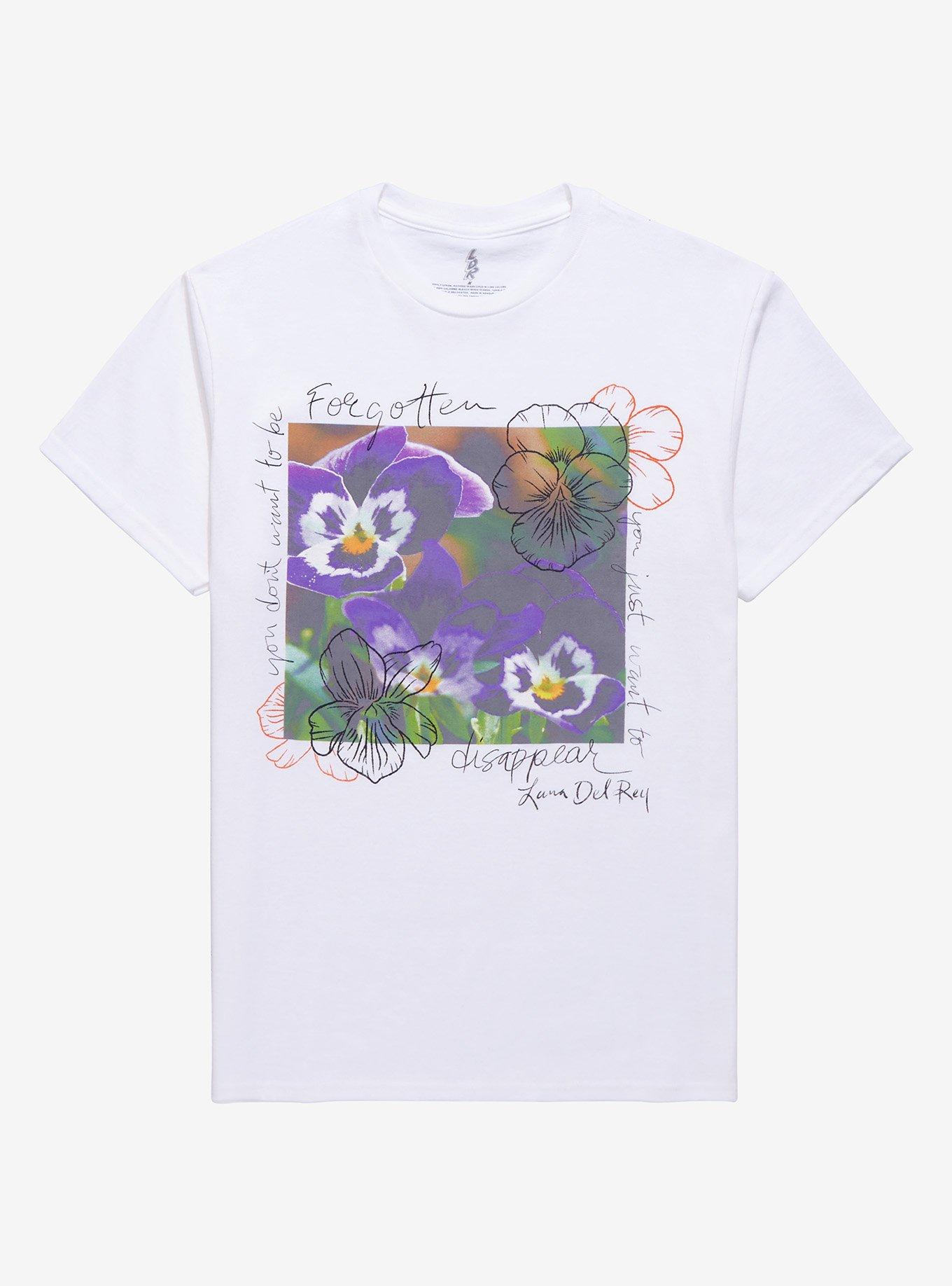 Lana Del Rey Violet Bent Backwards Over The Grass Girls T-Shirt, BRIGHT WHITE, hi-res