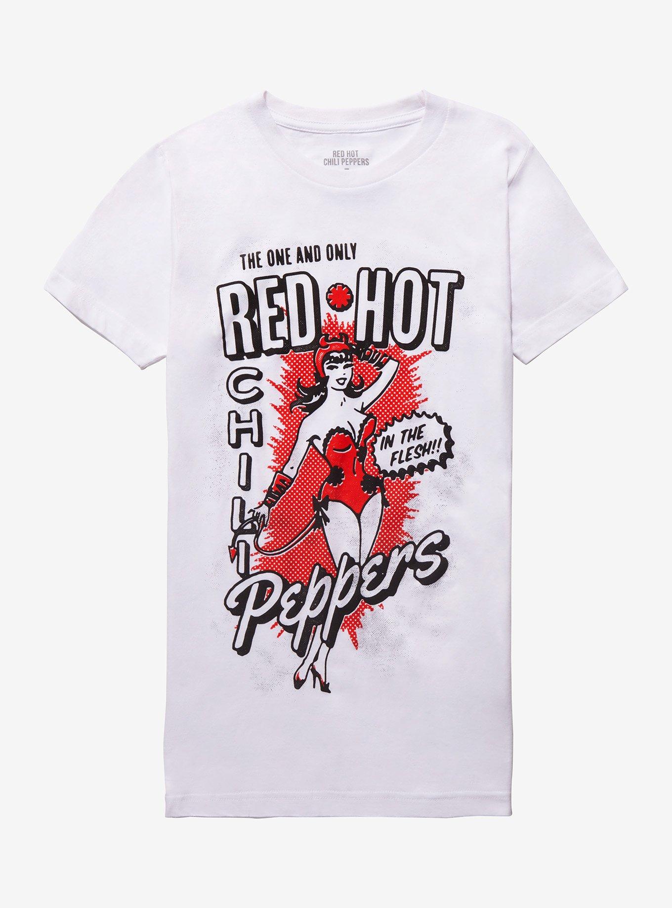 Red Hot Chili Peppers In The Flesh Girls T-Shirt, BLACK, hi-res