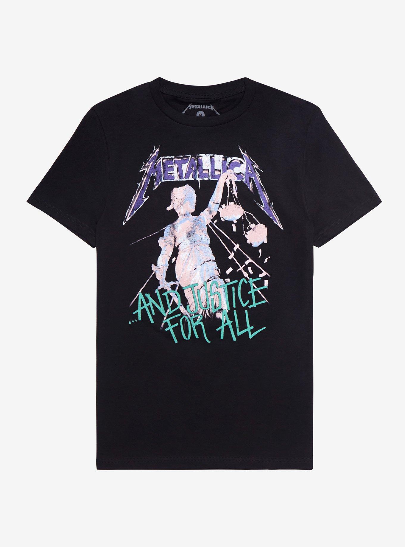 Metallica ...And Justice For All Pastel Girls T-Shirt, BLACK, hi-res