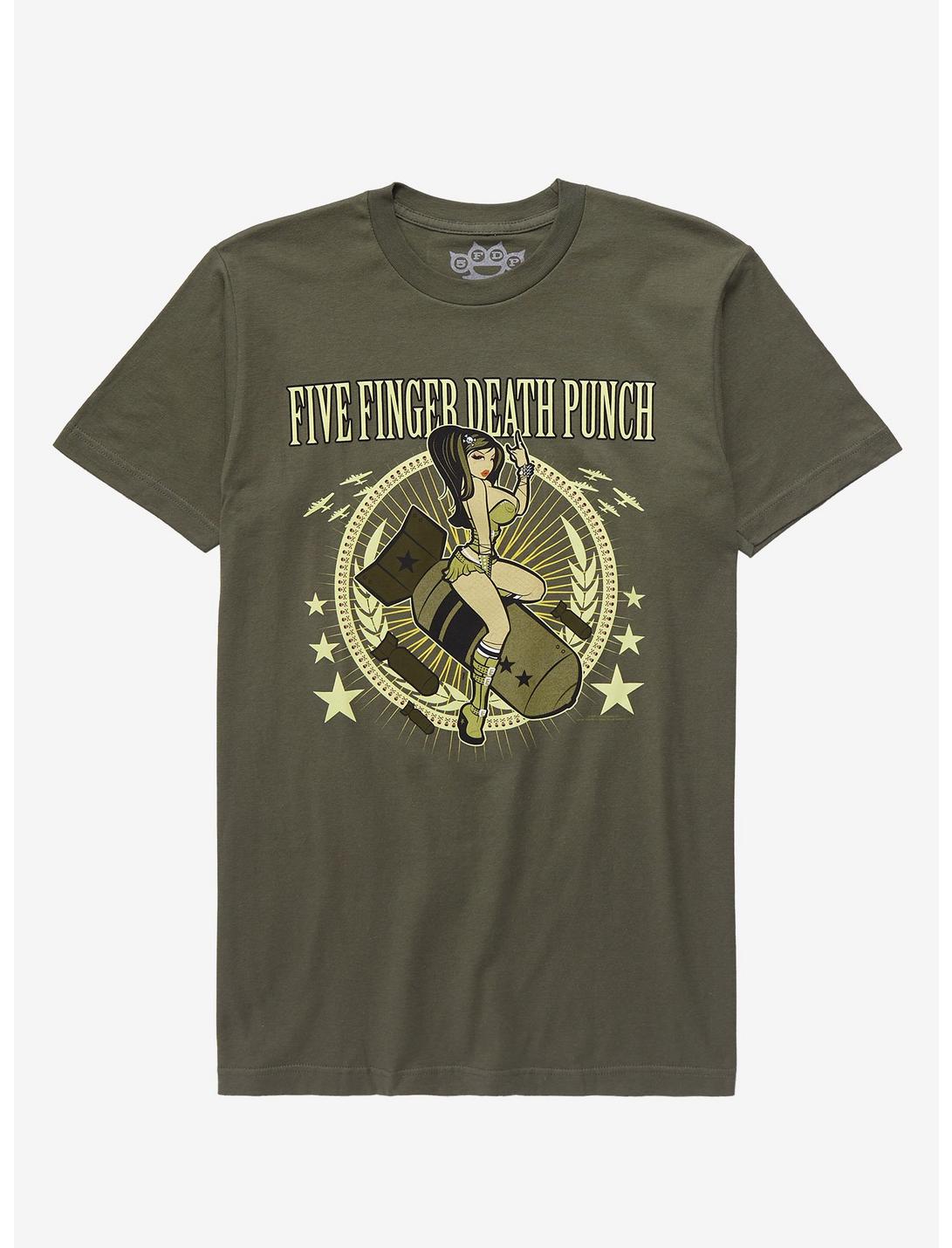 Five Finger Death Punch Bombshell T-Shirt, GREEN, hi-res