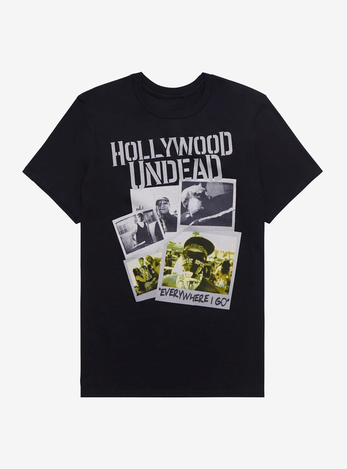 Hollywood Undead Everywhere I Go T-Shirt, BLACK, hi-res