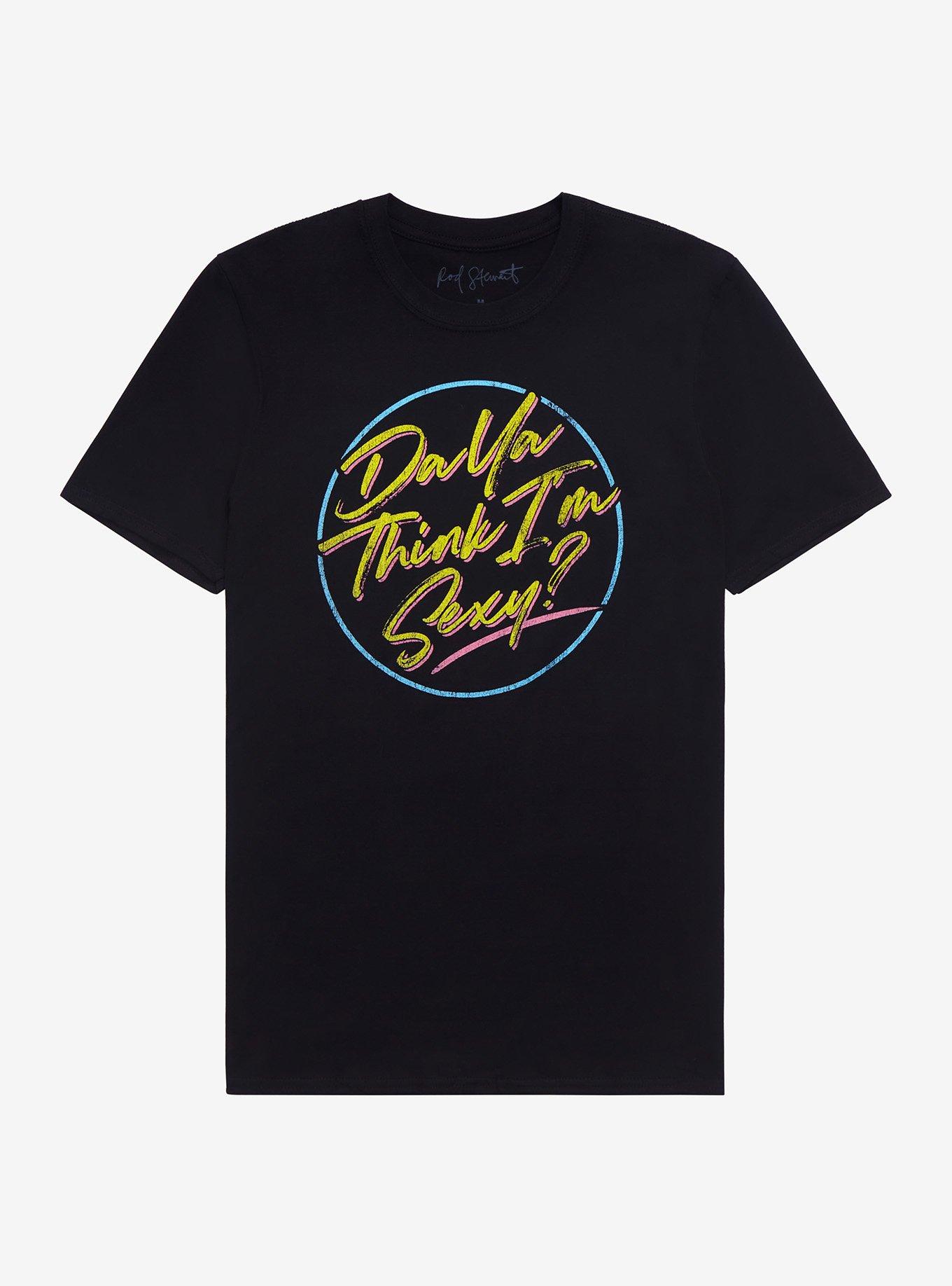 Rod Stewart Do Ya Think I'm Sexy? T-Shirt, BLACK, hi-res