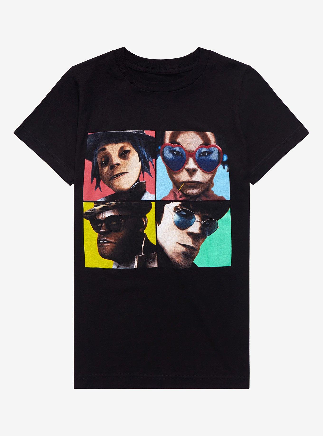 Gorillaz Humanz Album Cover Girls T-Shirt, BLACK, hi-res