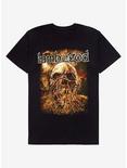Lamb Of God Skull With Vines T-Shirt, BLACK, hi-res