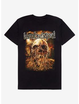 Lamb Of God Skull With Vines T-Shirt, , hi-res