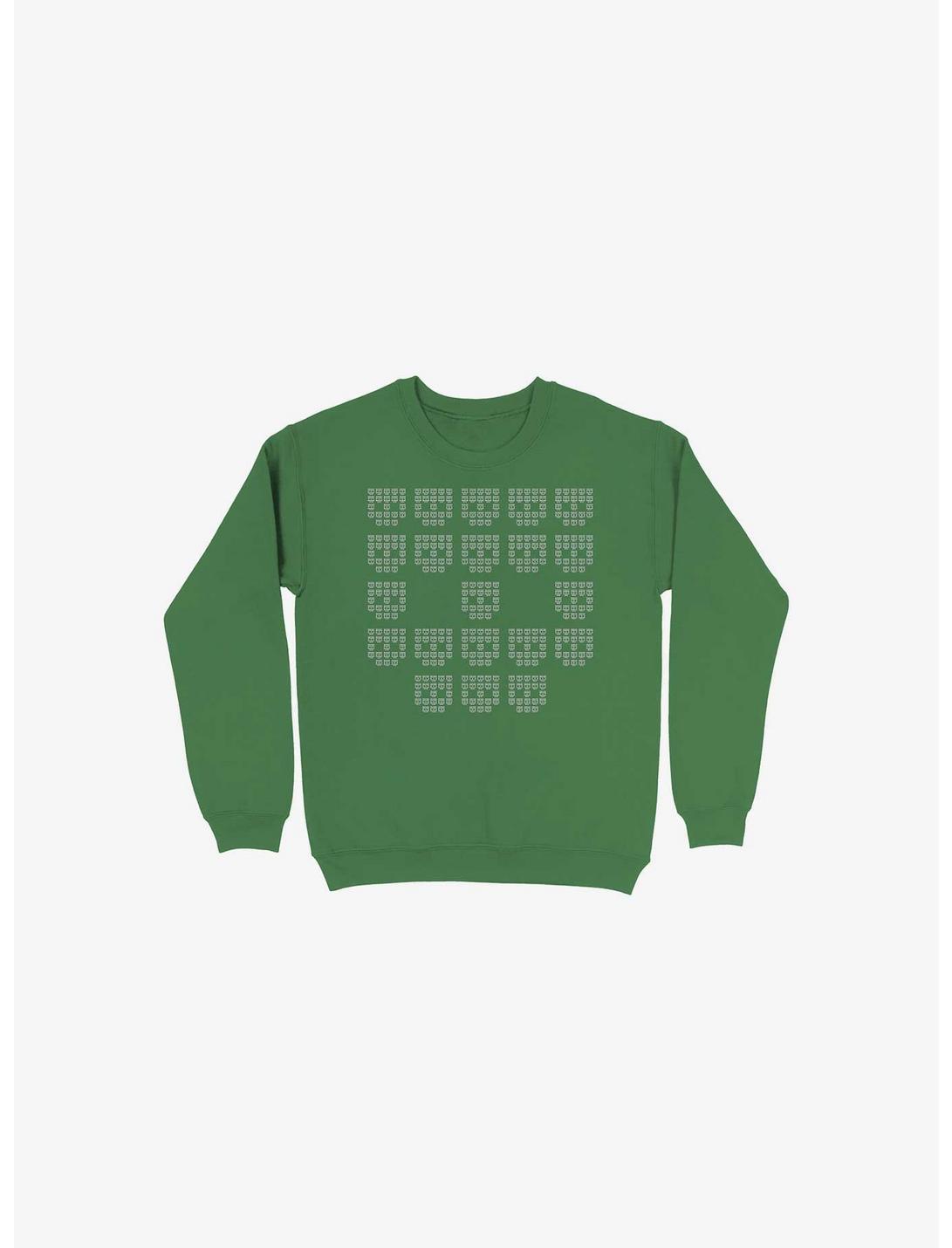 9724 Skulls Sweatshirt, KELLY GREEN, hi-res