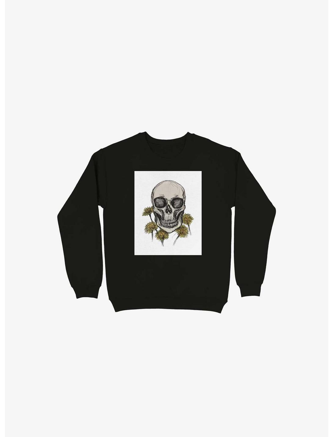 Dandy Skulls Sweatshirt, BLACK, hi-res