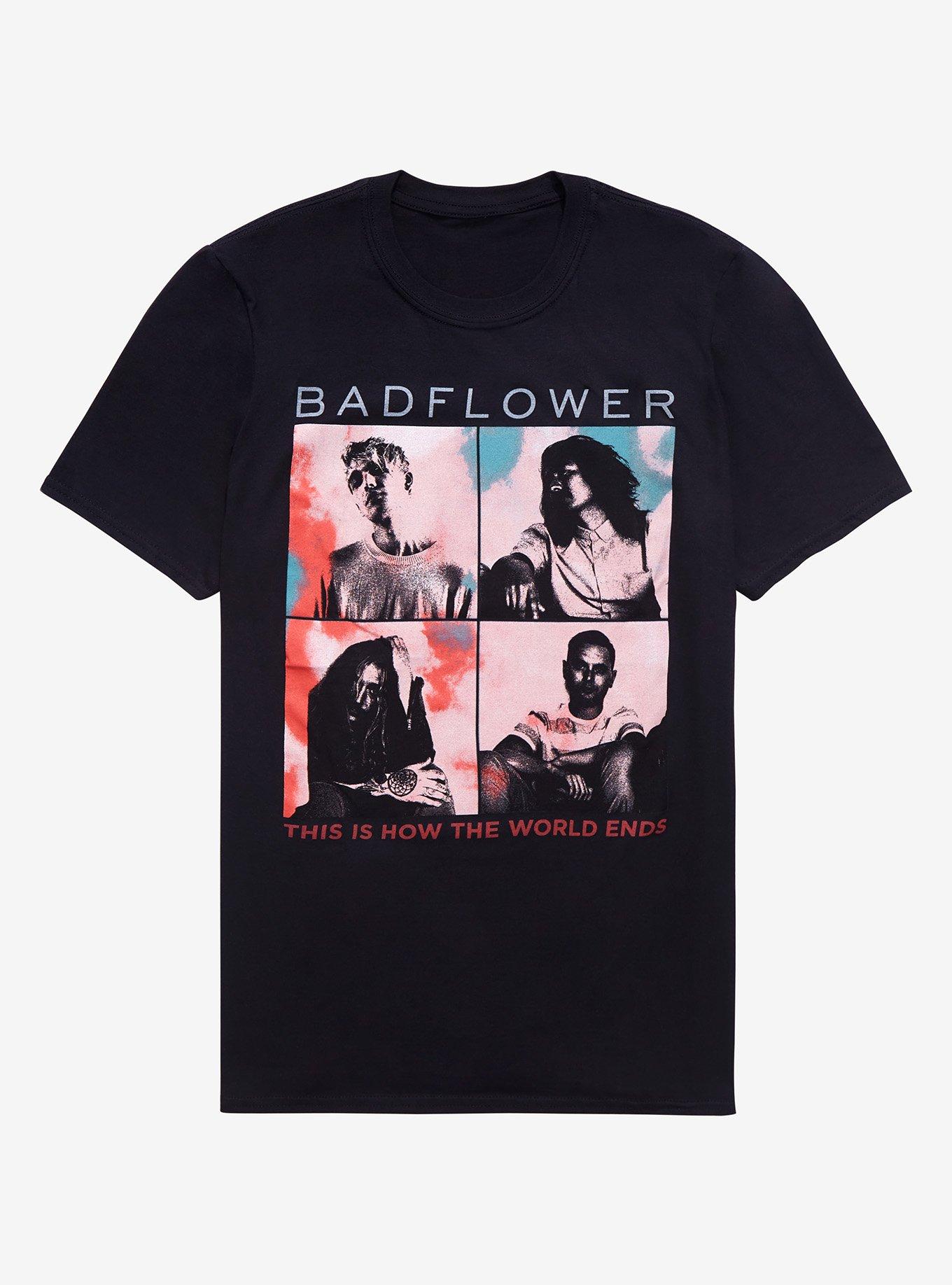 Badflower This Is How The World Ends T-Shirt, BLACK, hi-res