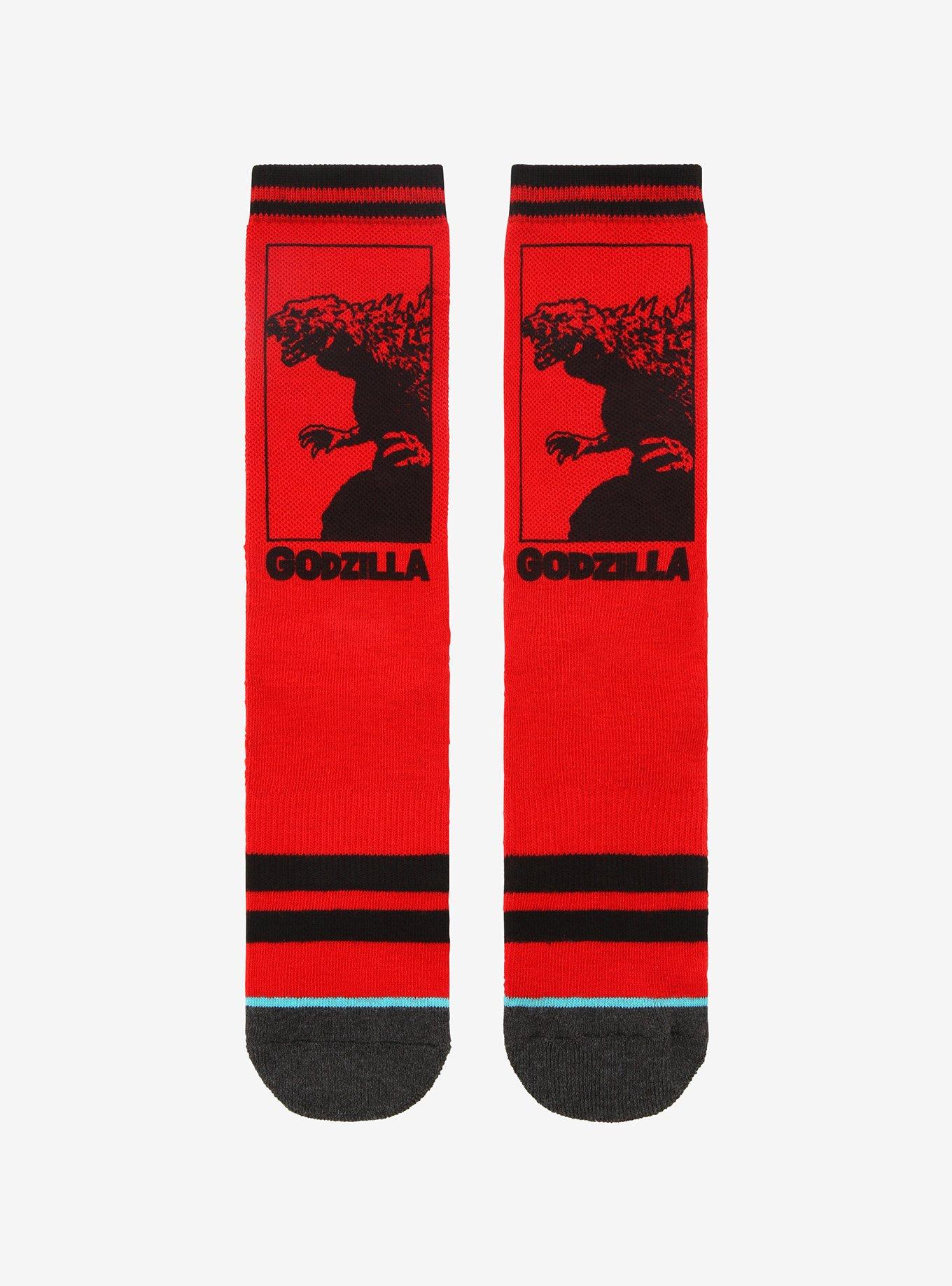 Godzilla Varsity Crew Socks, , hi-res