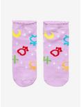 Sailor Moon Sailor Guardian Symbols Lettuce Trim No-Show Socks, , hi-res