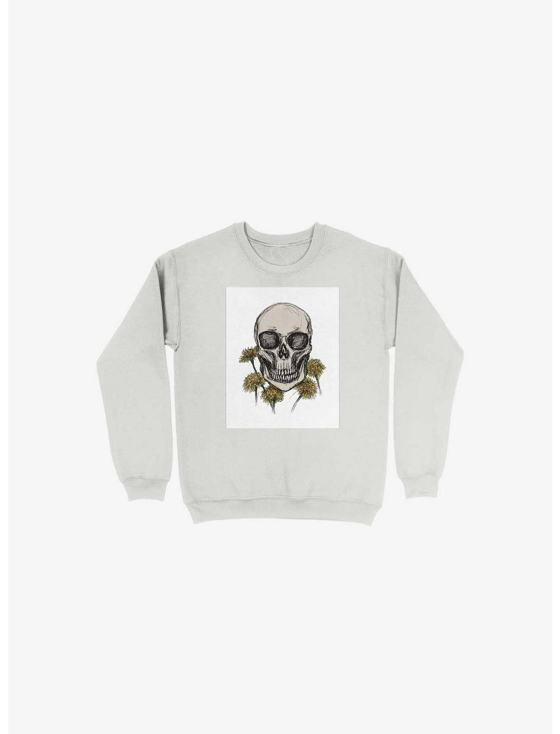 Dandy Skulls Sweatshirt, WHITE, hi-res