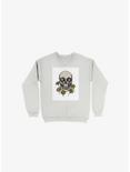 Dandy Skulls Sweatshirt, WHITE, hi-res