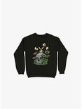 Fairy And Botanical Bone Sweatshirt, BLACK, hi-res