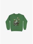 Fairy And Botanical Bone Sweatshirt, KELLY GREEN, hi-res