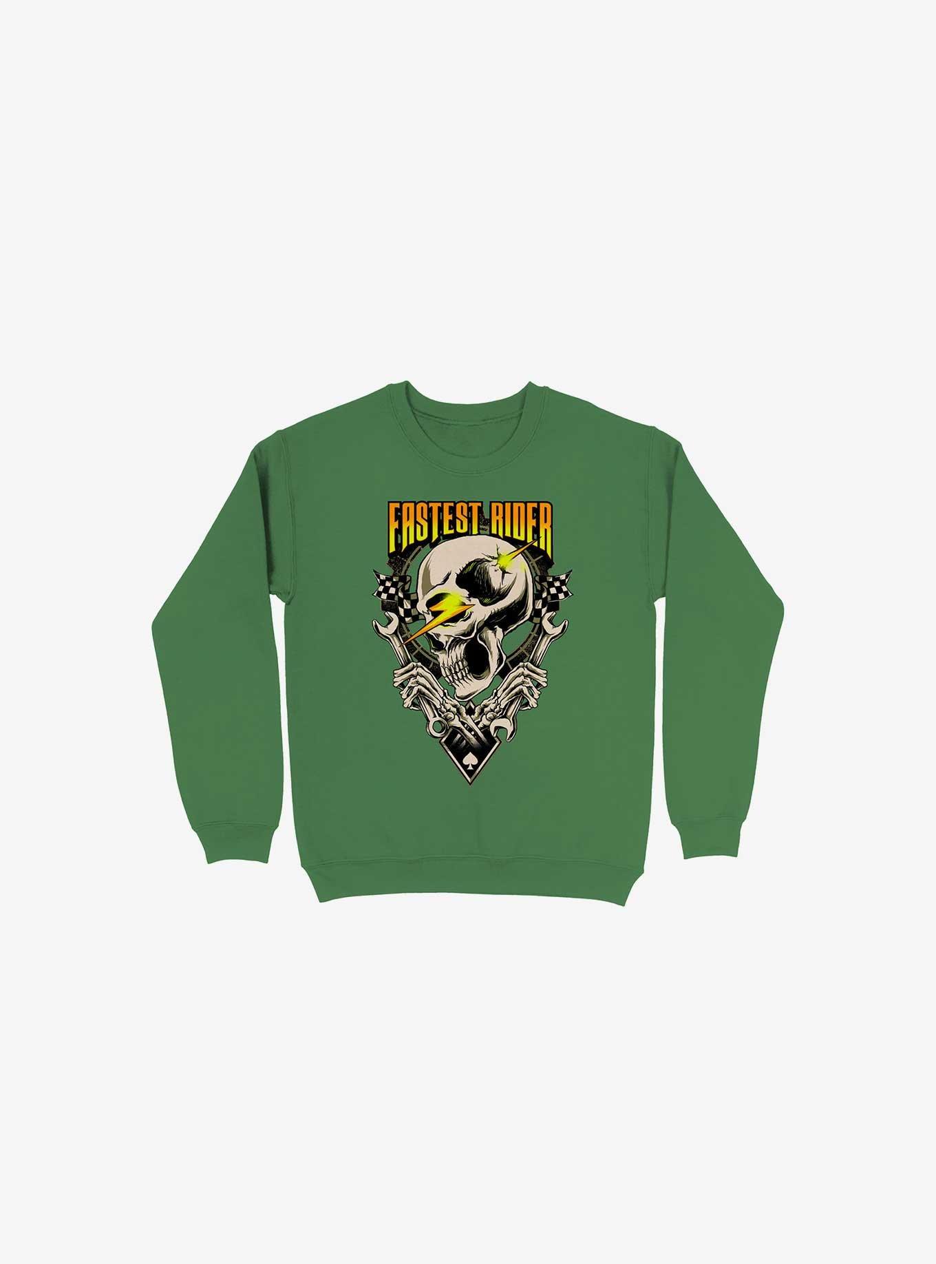 Fastest Rider Sweatshirt, KELLY GREEN, hi-res