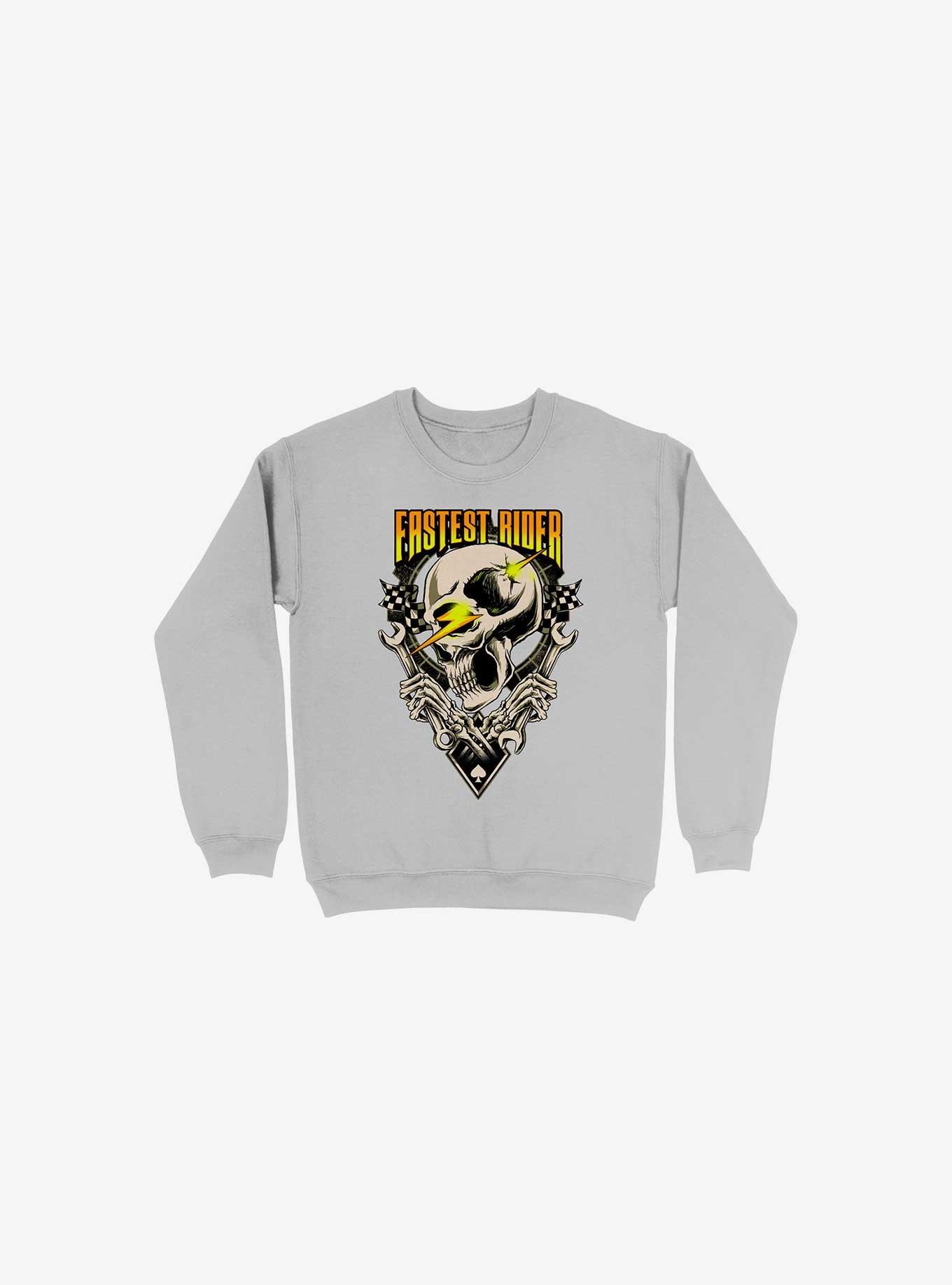 Fastest Rider Sweatshirt, SILVER, hi-res