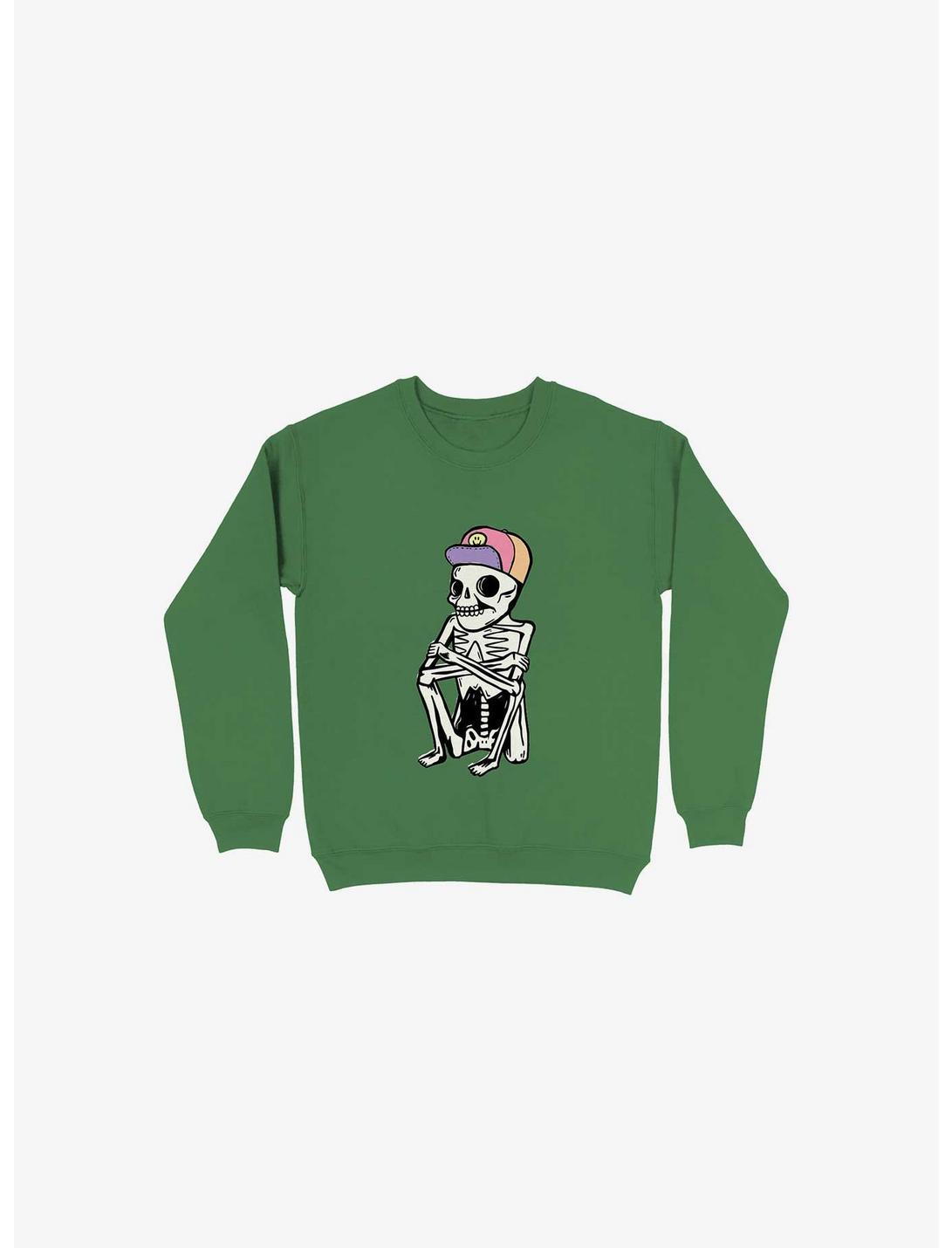 God Of Death Sweatshirt, KELLY GREEN, hi-res