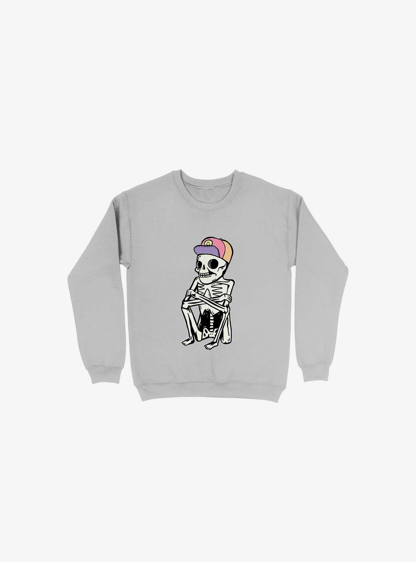 God Of Death Sweatshirt, SILVER, hi-res