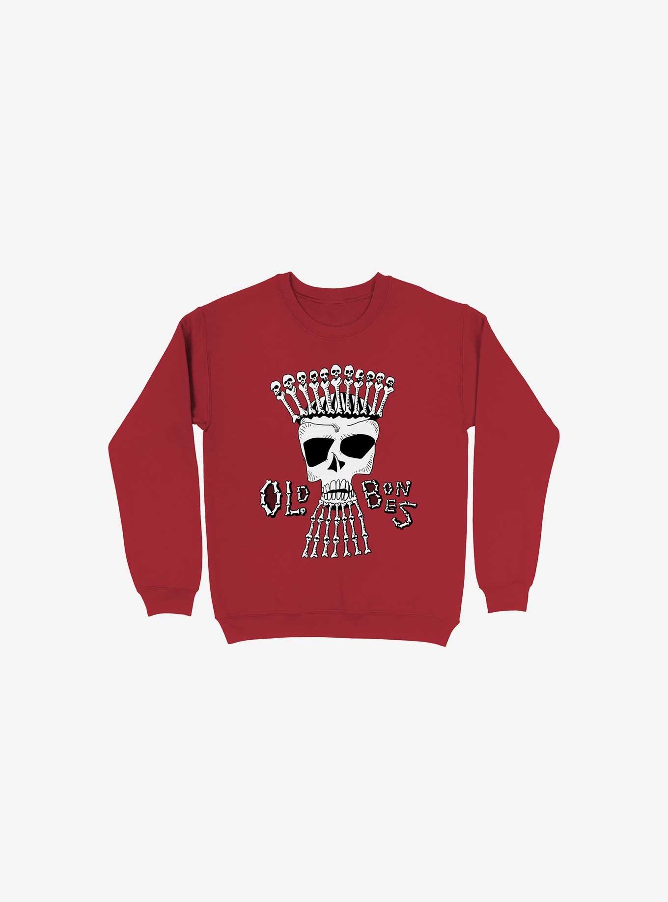 Hard Rock Old Bones Sweatshirt, RED, hi-res