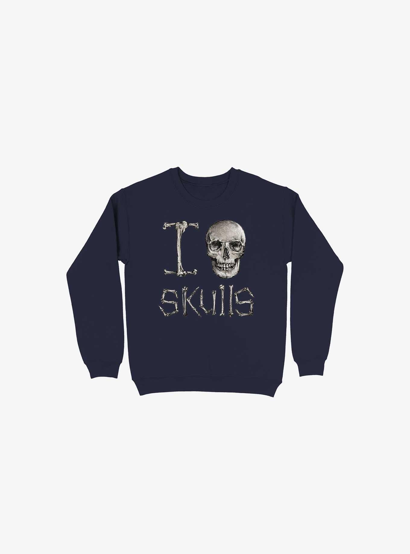 I Love Skulls Sweatshirt, , hi-res