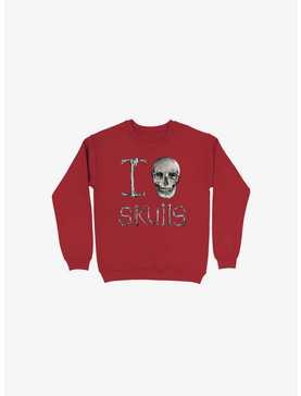 I Love Skulls Sweatshirt, , hi-res