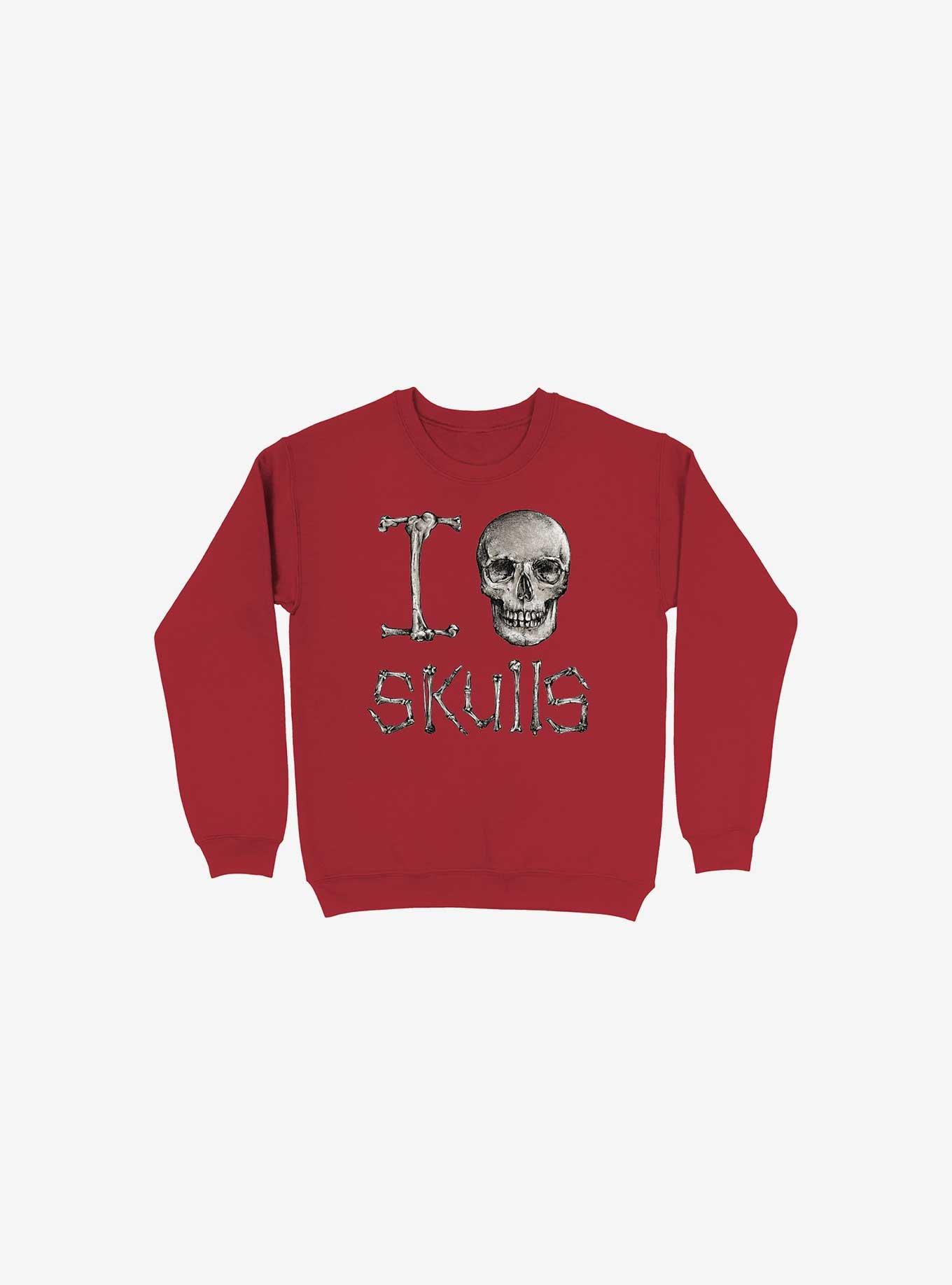 I Love Skulls Sweatshirt, , hi-res