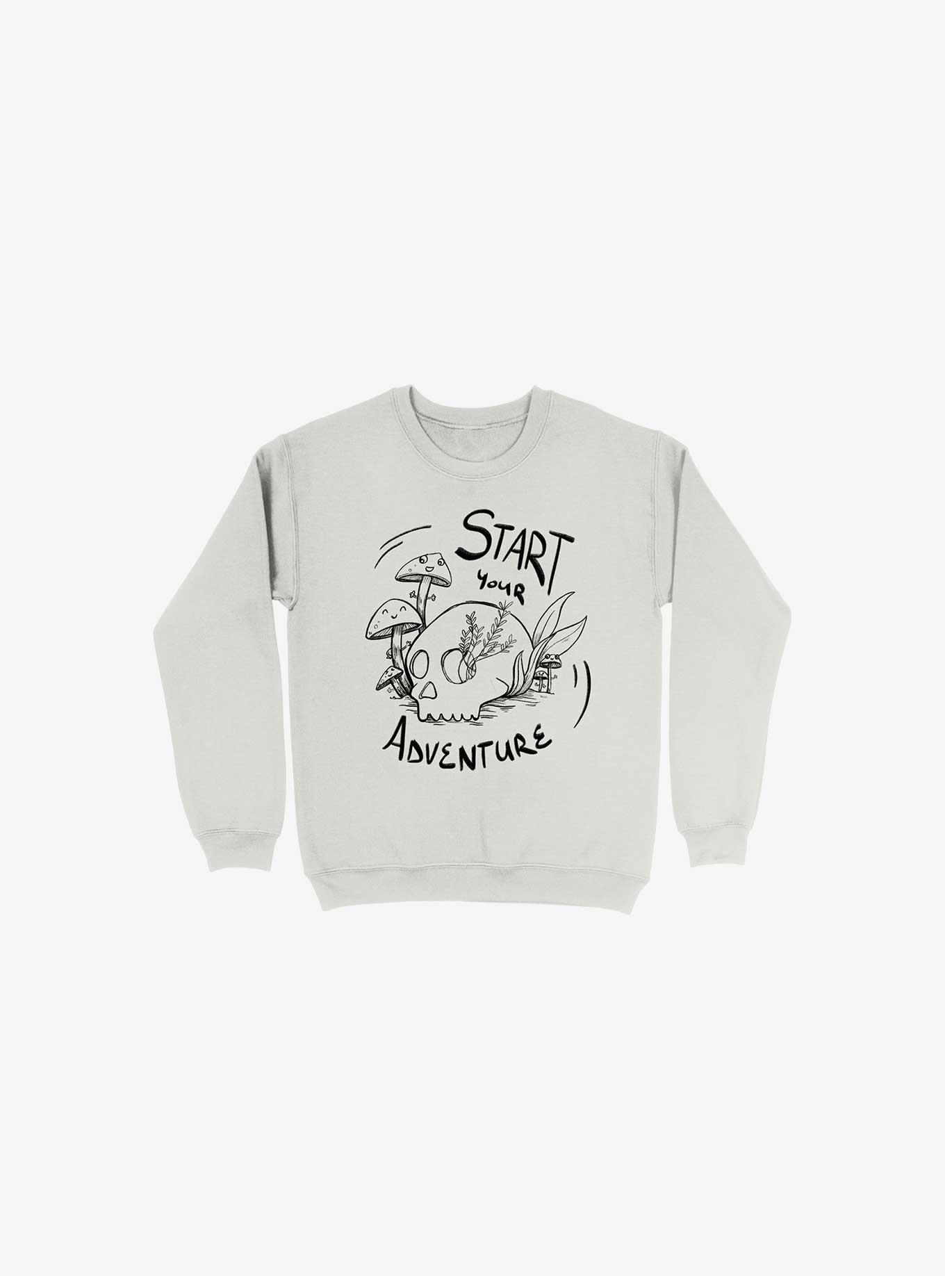 Start Your Adventure Sweatshirt, WHITE, hi-res