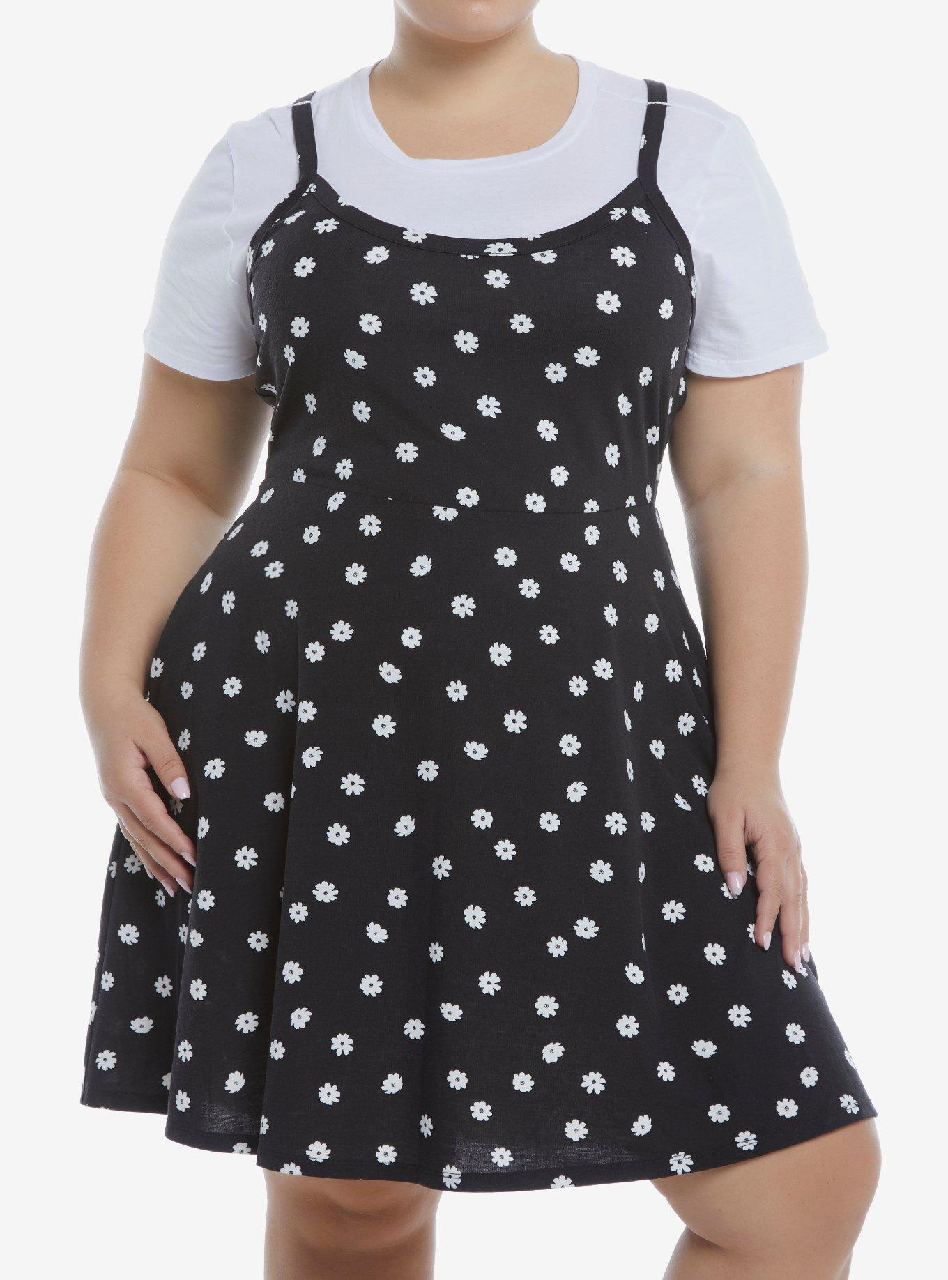 Daisies Layered Dress Plus Size Hot Topic
