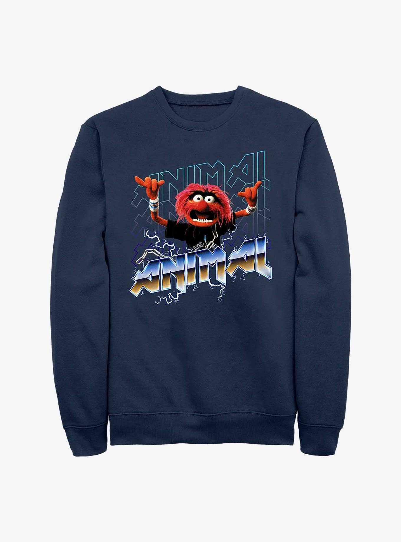 Disney The Muppets Heavy Metal Animal Sweatshirt, NAVY, hi-res