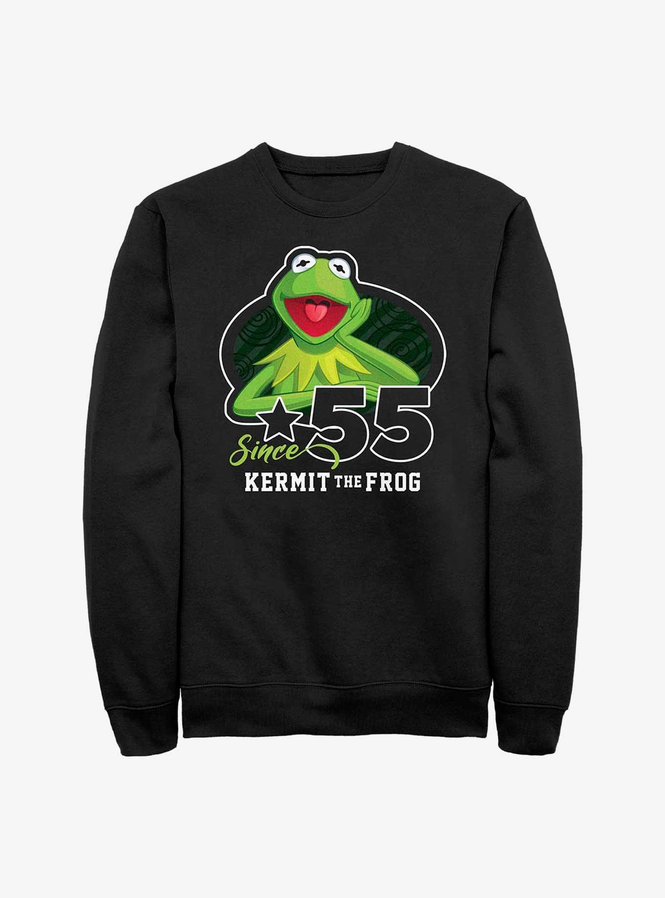 Disney The Muppets Kermit The Frog Since '55 Sweatshirt, BLACK, hi-res