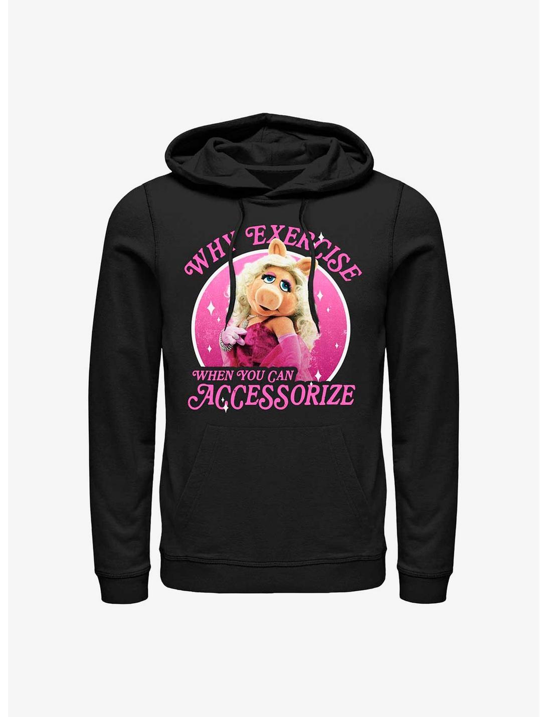 Disney The Muppets Miss Piggy Why Exercise Hoodie, BLACK, hi-res