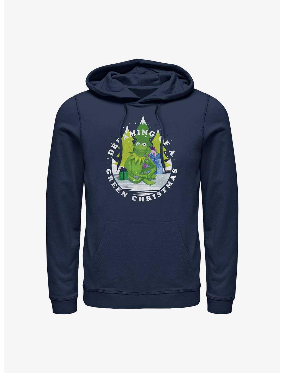 Disney The Muppets Dreaming Of A Green Christmas Hoodie, NAVY, hi-res