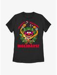 Disney The Muppets Animal Holiday Womens T-Shirt, BLACK, hi-res