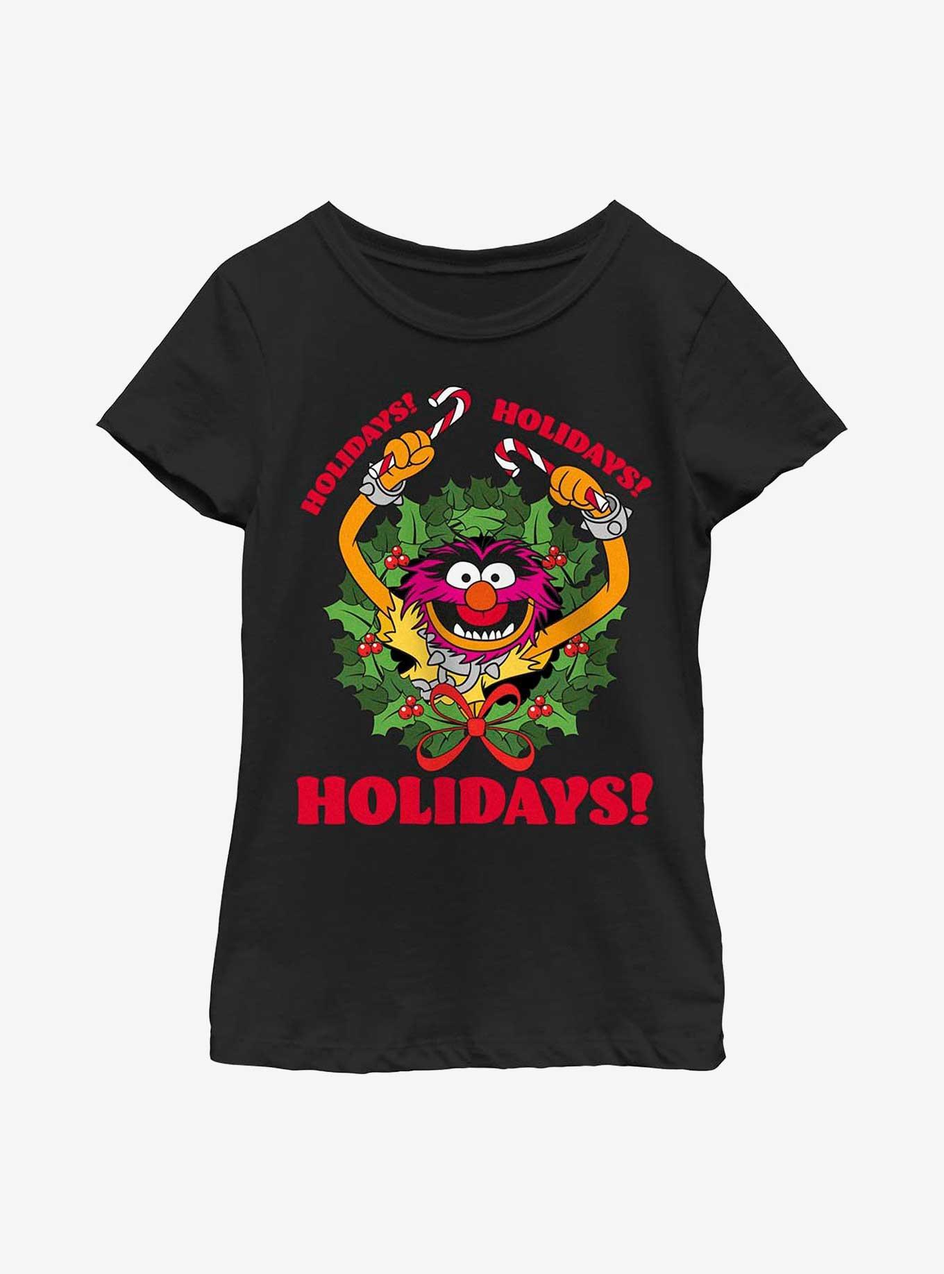 Disney The Muppets Animal Holiday Youth Girls T-Shirt, , hi-res