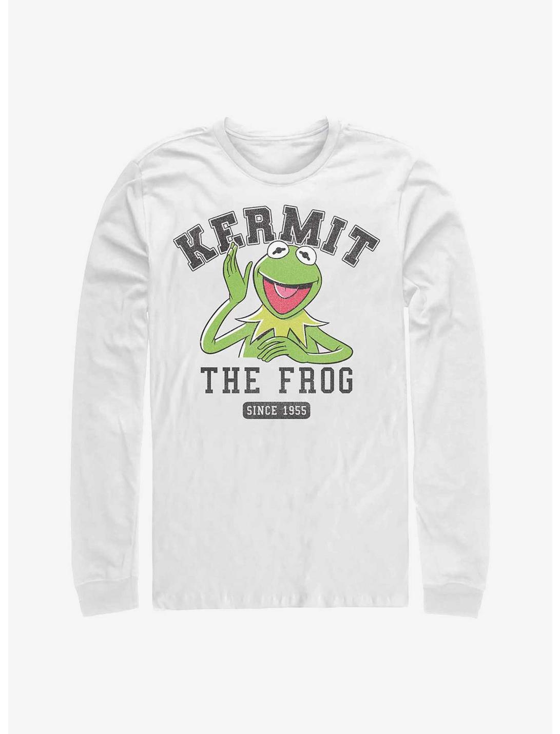 Disney The Muppets 1955 Collegiate Kermit The Frog Long-Sleeve T-Shirt, WHITE, hi-res