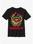 Disney The Muppets Animal Holiday Youth T-Shirt, BLACK, hi-res