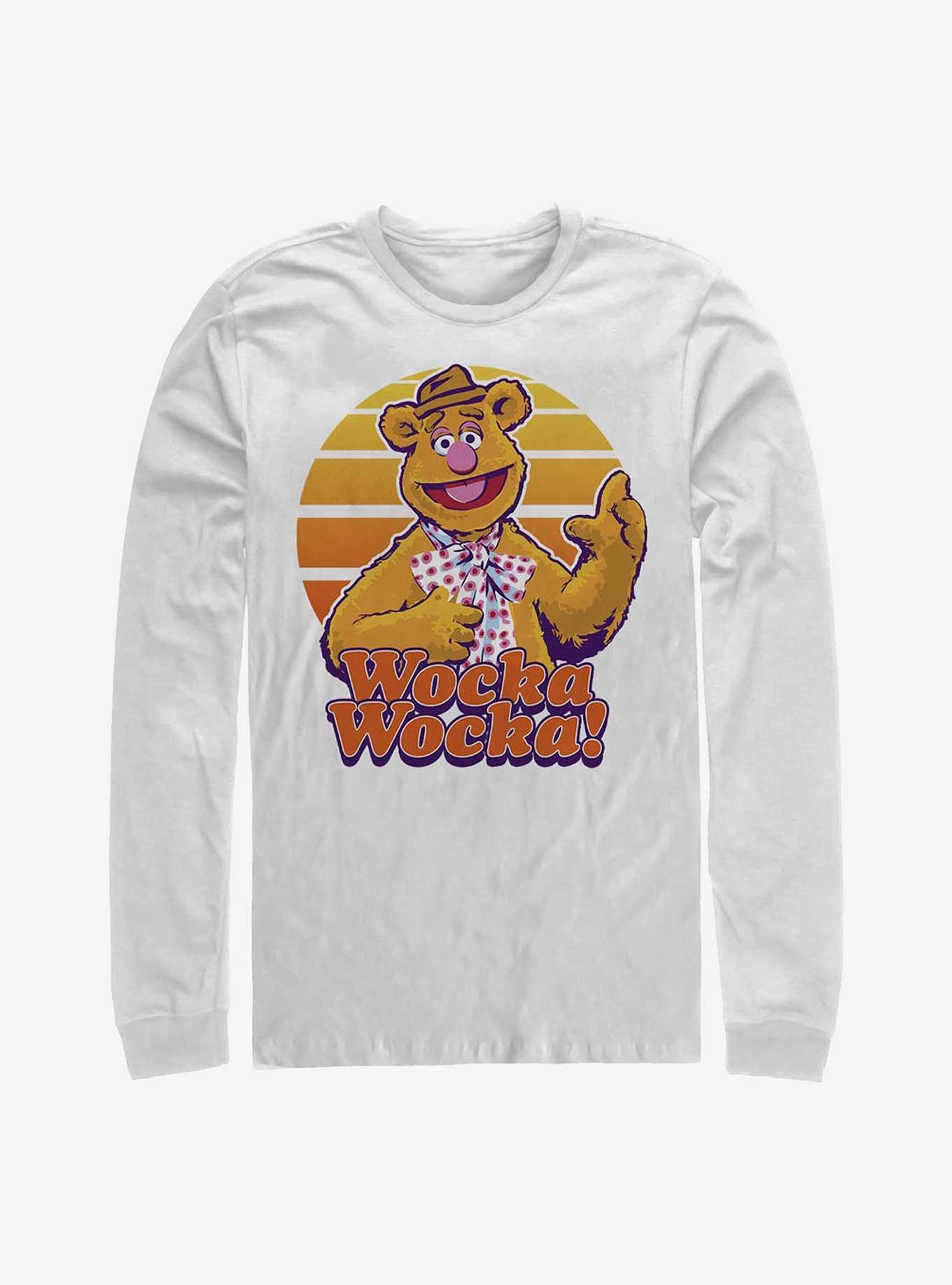 Disney The Muppets Wocka Wocka! Fozzie The Bear Long-Sleeve T-Shirt, WHITE, hi-res