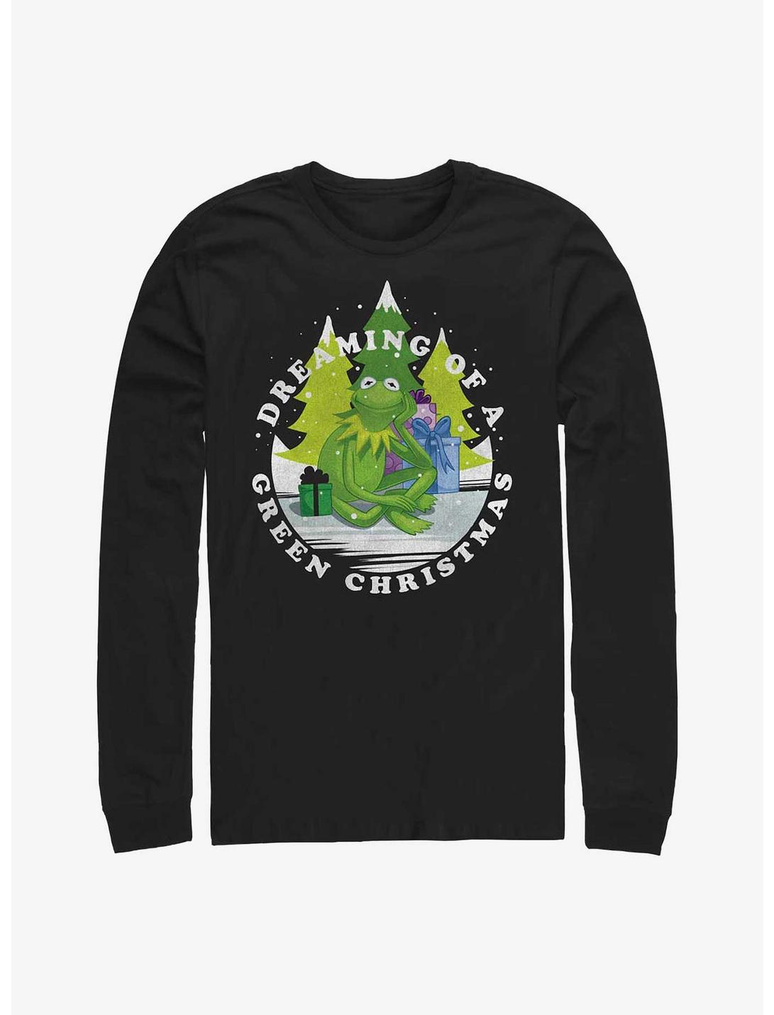 Disney The Muppets Dreaming Of A Green Christmas Long-Sleeve T-Shirt, BLACK, hi-res