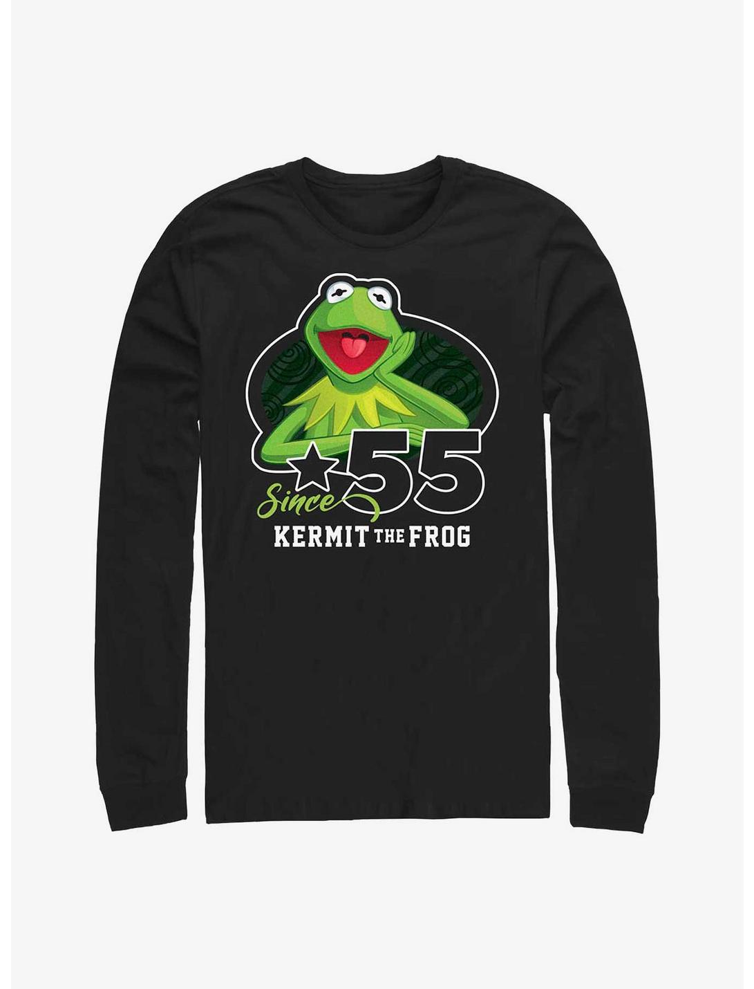 Disney The Muppets Kermit The Frog Since '55 Long-Sleeve T-Shirt, BLACK, hi-res