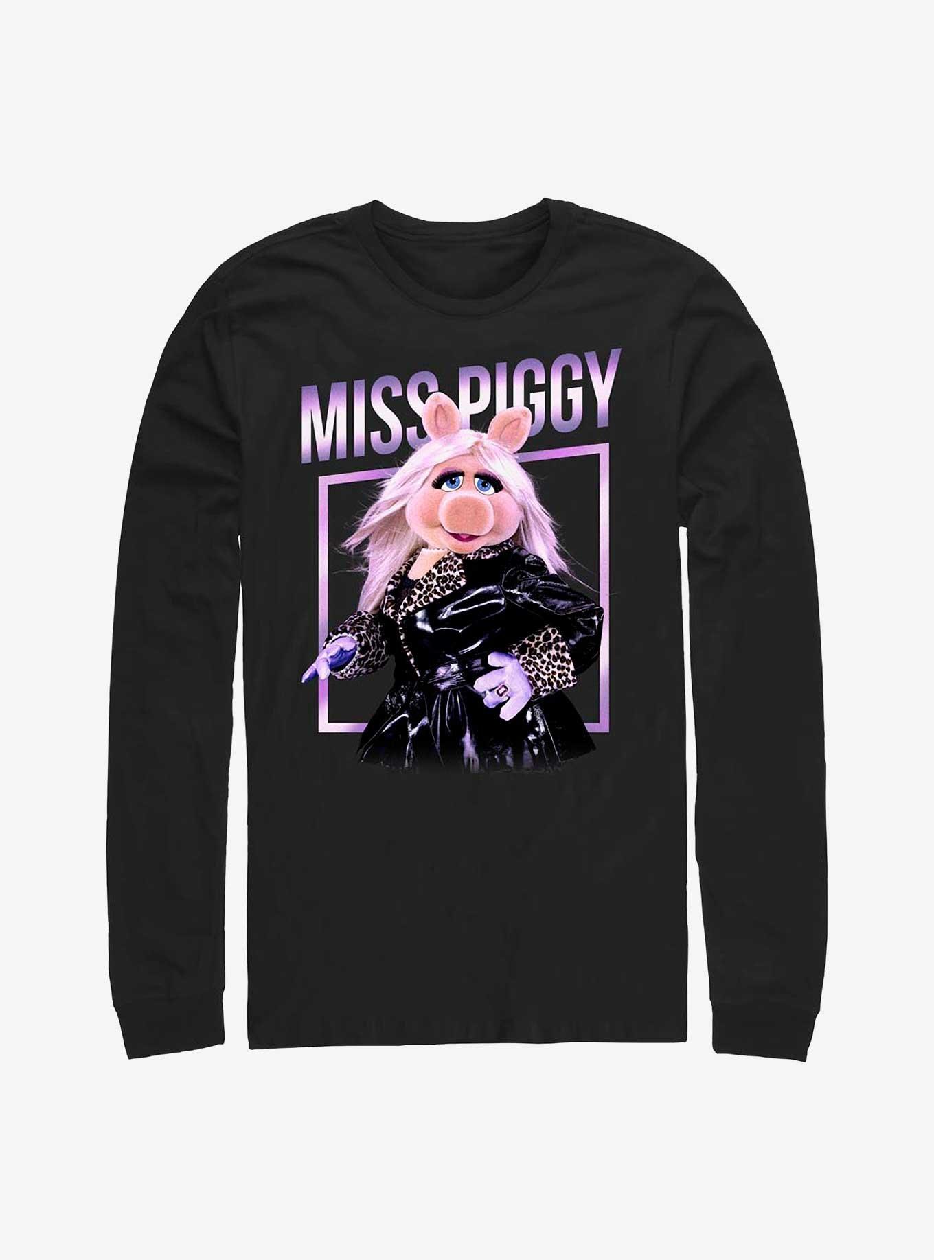 Disney The Muppets Miss Piggy Glam Long-Sleeve T-Shirt, BLACK, hi-res