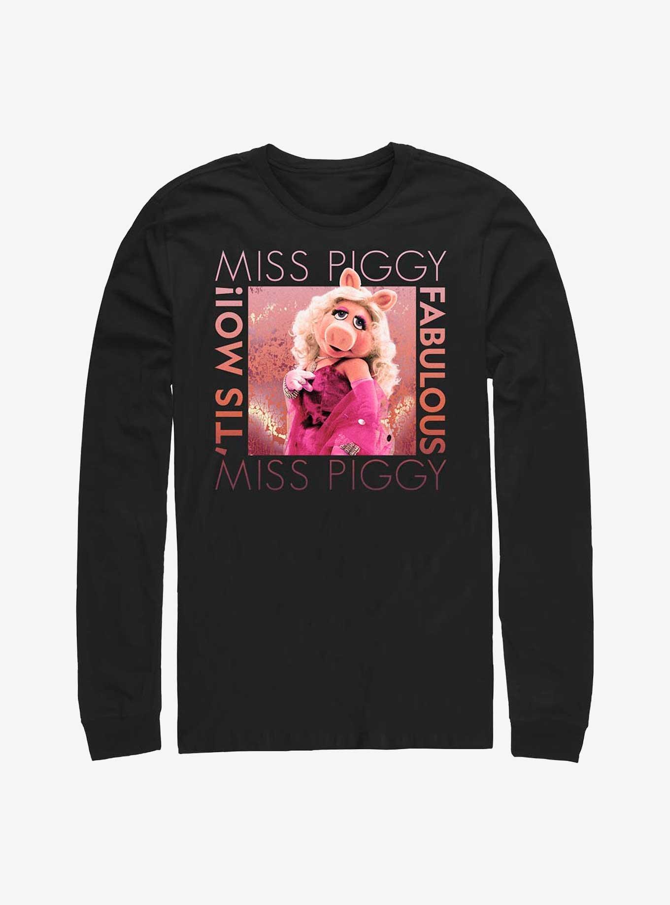 Disney The Muppets Miss Piggy Fabulous Long-Sleeve T-Shirt, BLACK, hi-res