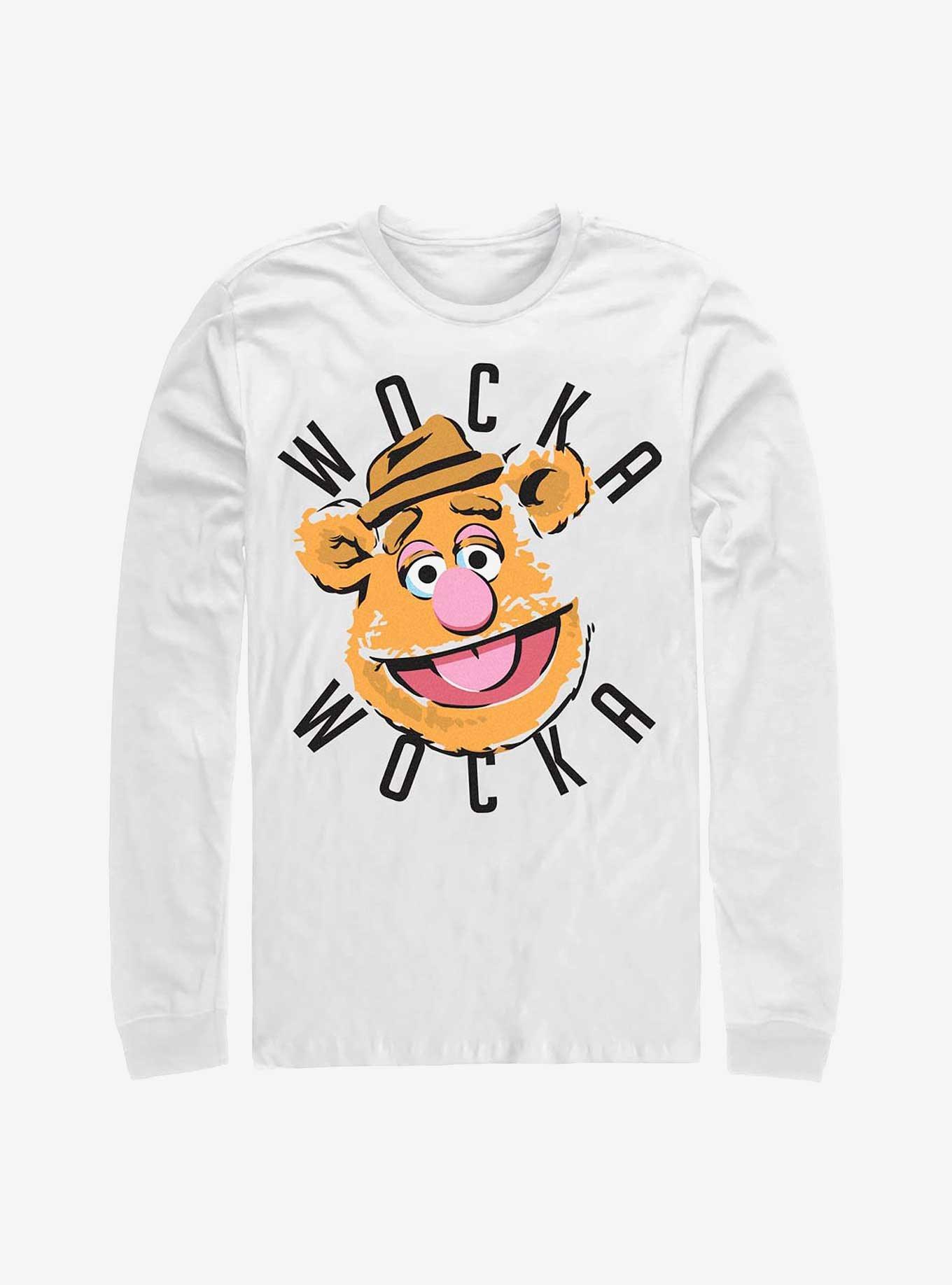 Disney The Muppets Fozzy The Bear Wocka Wocka Long-Sleeve T-Shirt, WHITE, hi-res