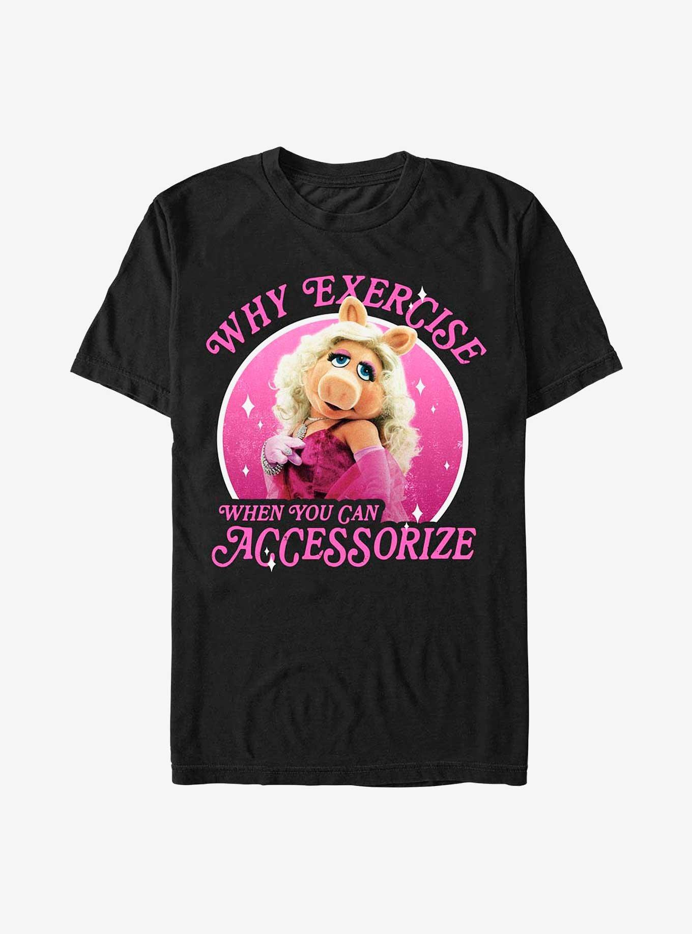 Disney The Muppets Miss Piggy Why Exercise T-Shirt, BLACK, hi-res