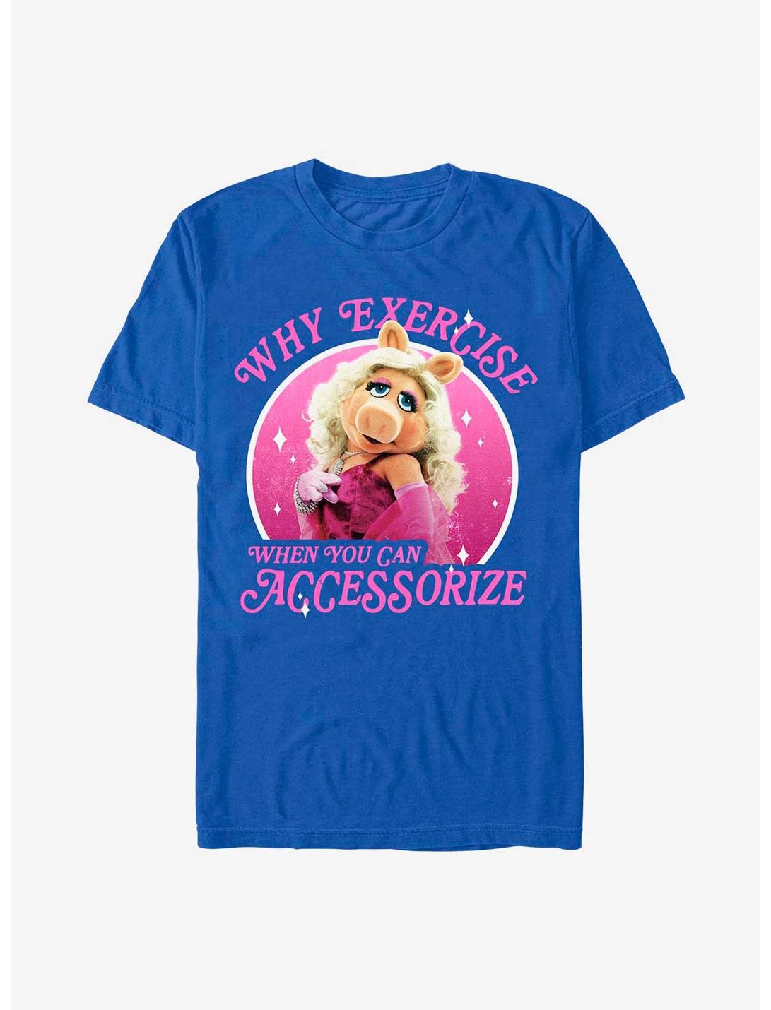 Disney The Muppets Miss Piggy Why Exercise T-Shirt, ROYAL, hi-res