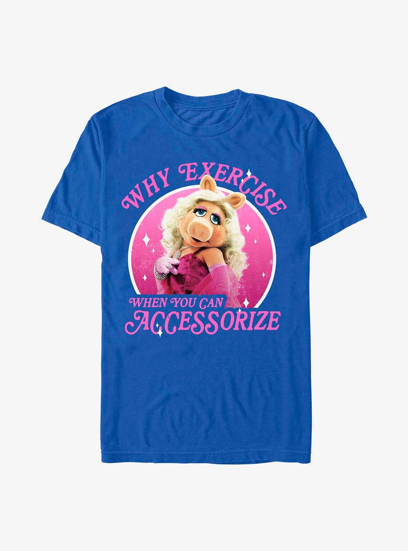 Disney The Muppets Miss Piggy Why Exercise T-Shirt, ROYAL, hi-res
