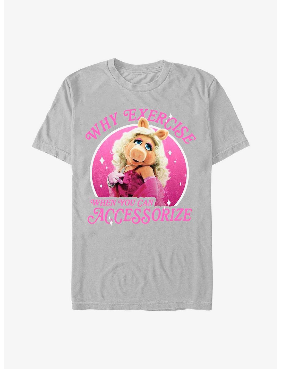 Disney The Muppets Miss Piggy Why Exercise T-Shirt, SILVER, hi-res